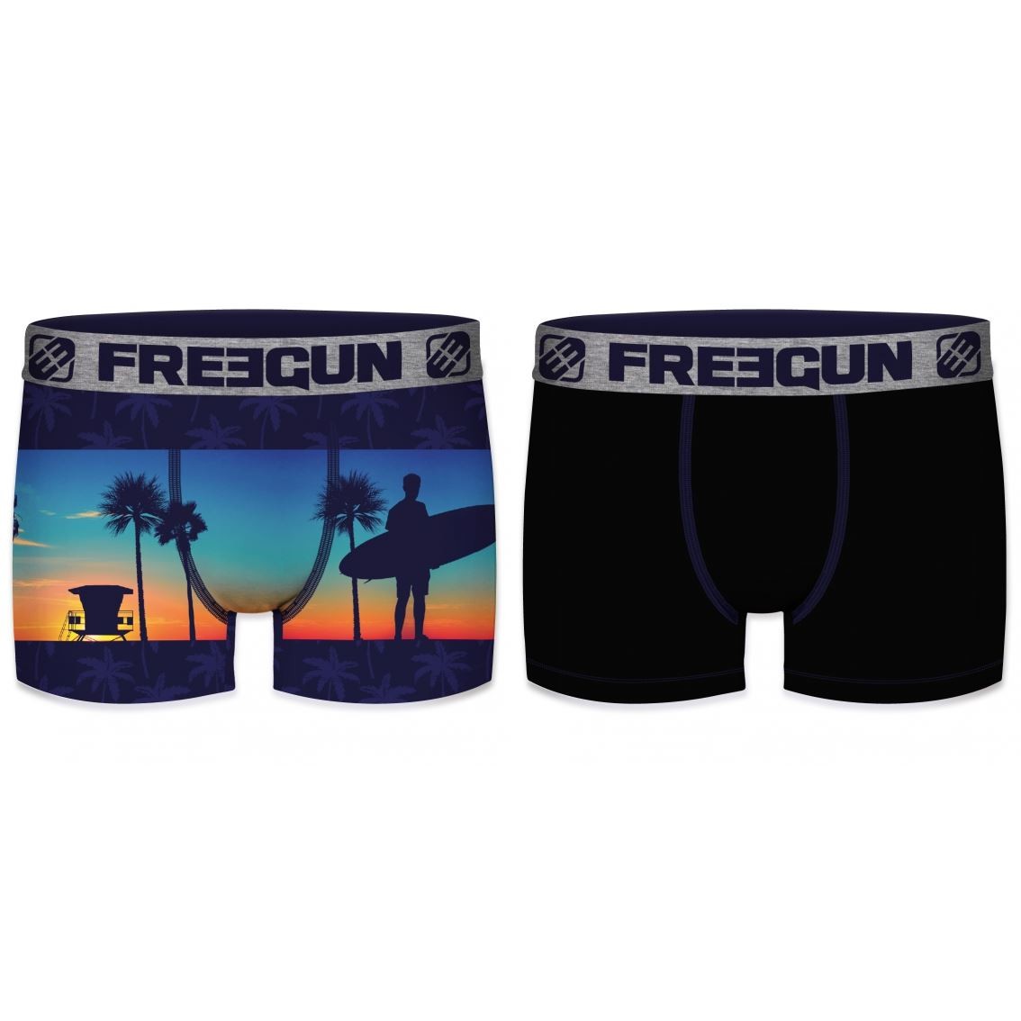 FREEGUN Lot de 2 Boxers...