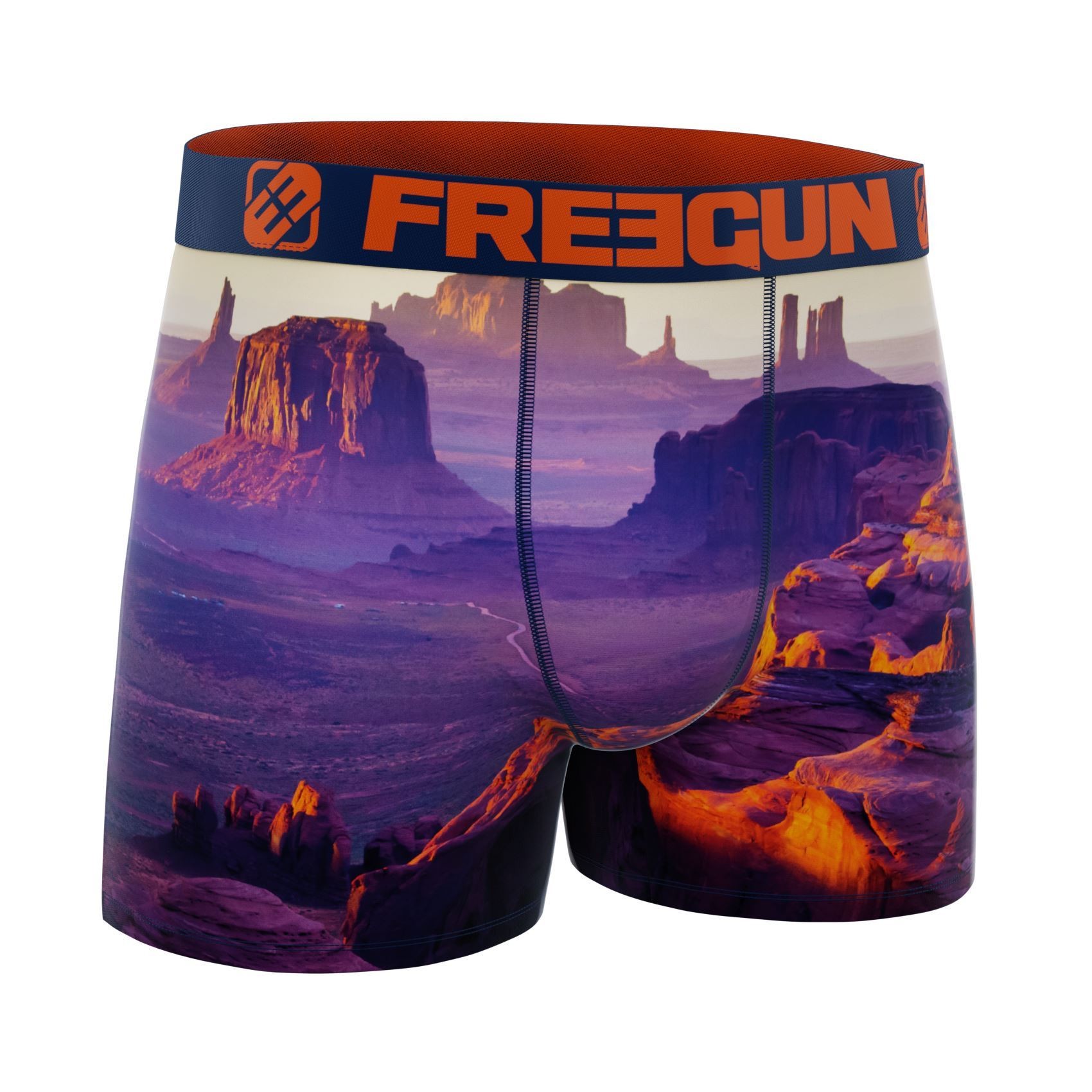 FREEGUN Boxer Homme en Microfibre Recyclé Thème Paysage FREEGUN Boxer Homme en Microfibre Recyclé Thème Paysage