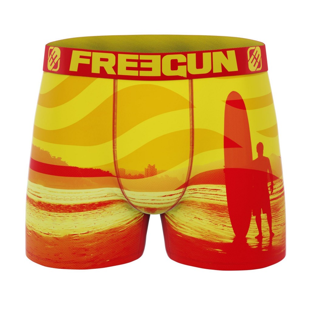 FREEGUN Boxer Homme en Microfibre Surf