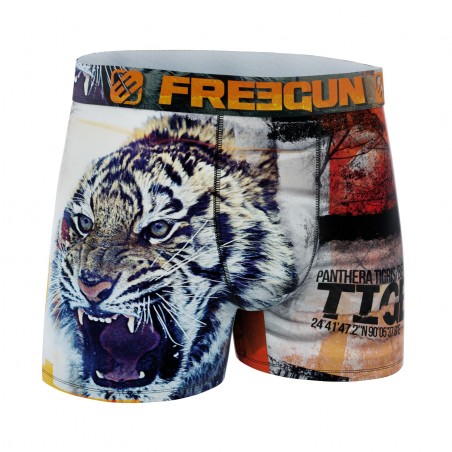 FREEGUN Boxer Homme en Microfibre Tigre