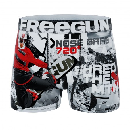 FREEGUN Boxer Microfibre Homme Snow