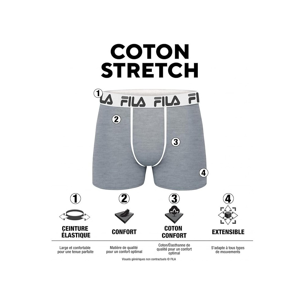 boxer homme par lot de 2 | Taille S, M, L et XL