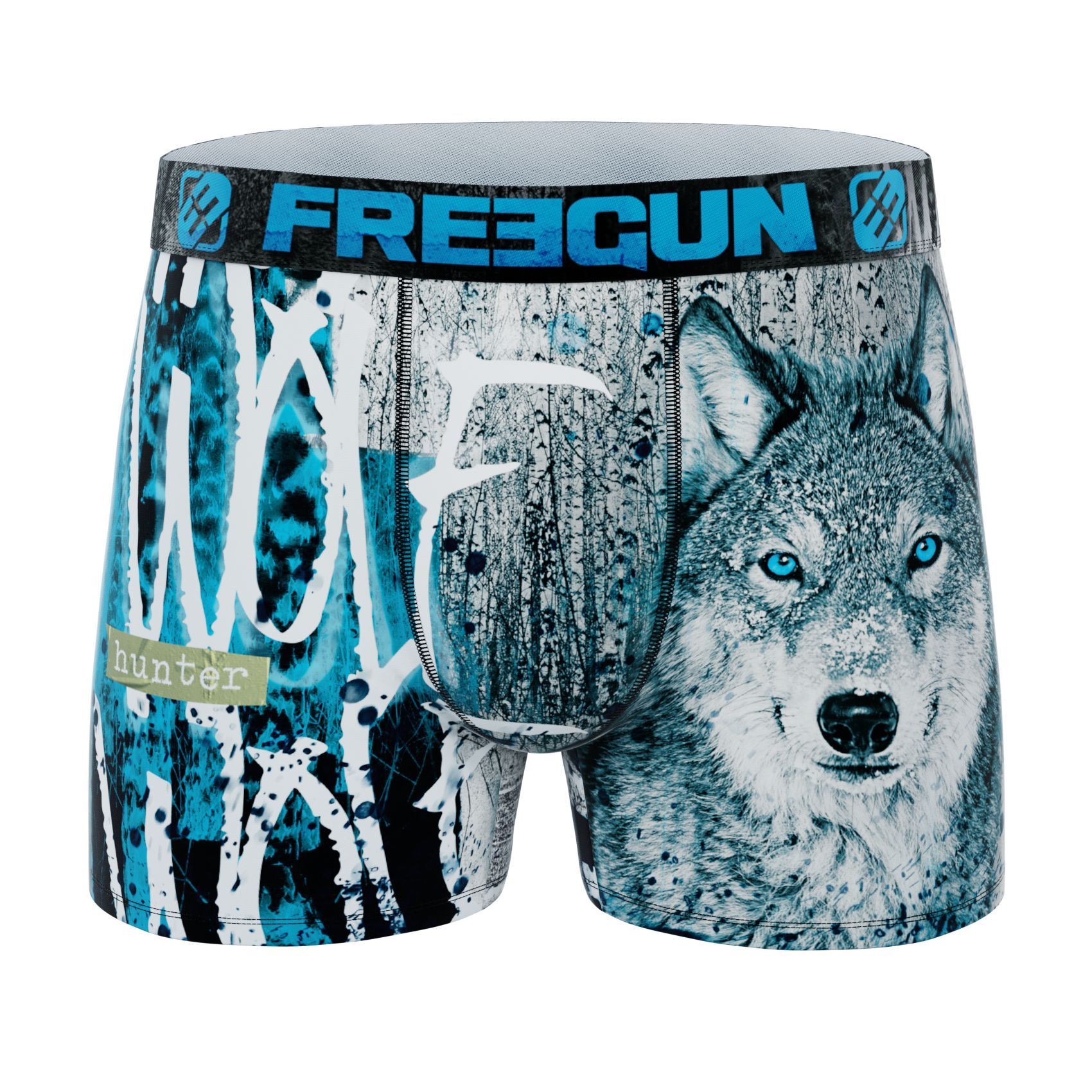 Boxer Freegun motif loup