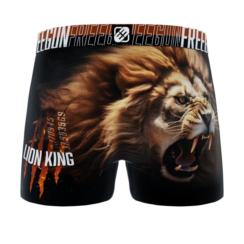 FREEGUN Boxer Homme Animal Lion