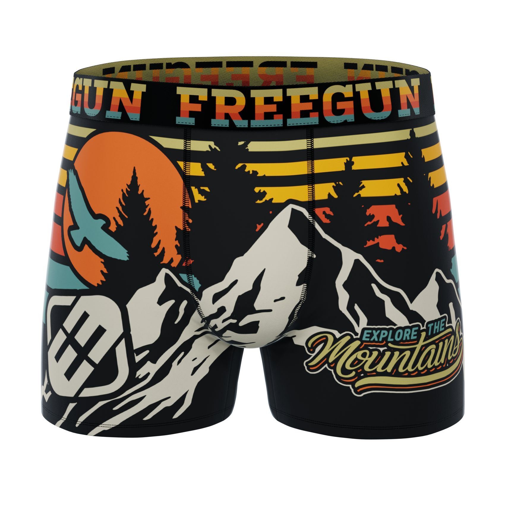 FREEGUN Boxer Homme Montagne