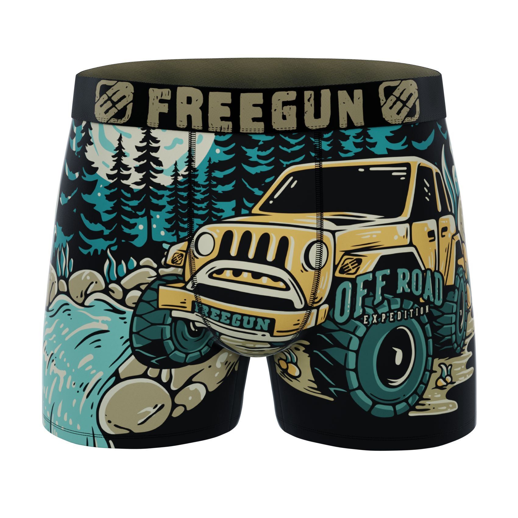 FREEGUN Boxer Homme Voiture Jeep
