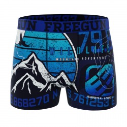FREEGUN Boxer Homme Montagne Bleue