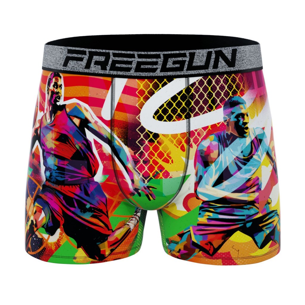 FREEGUN Boxer Microfibre Homme Basket