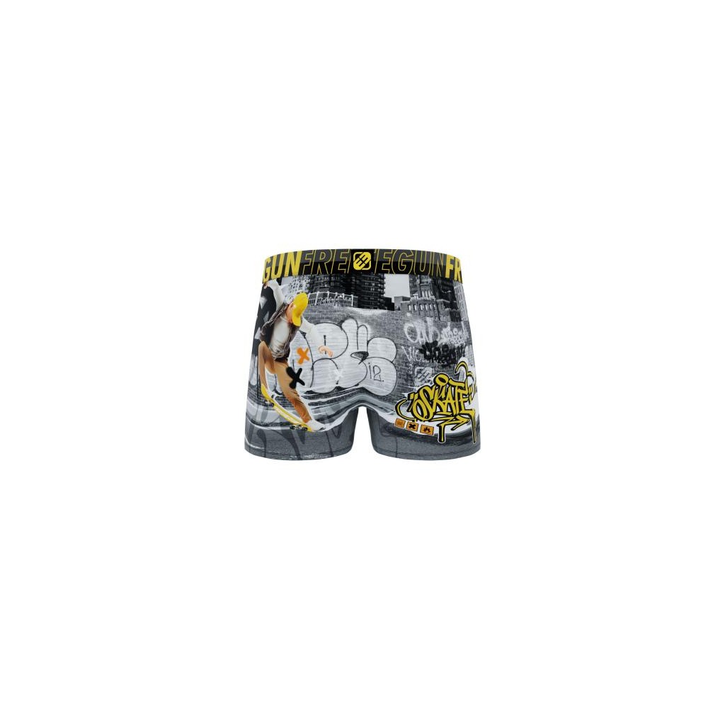 FREEGUN Boxer Microfibre Garçon Skate Graffiti