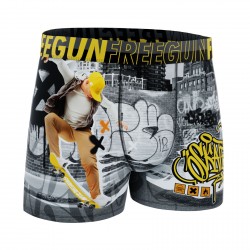 FREEGUN Boxer Microfibre Garçon Skate Graffiti