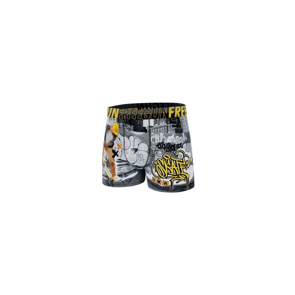 FREEGUN Boxer Microfibre Garçon Skate Graffiti