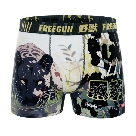 FREEGUN Boxer Homme Animal Panthère