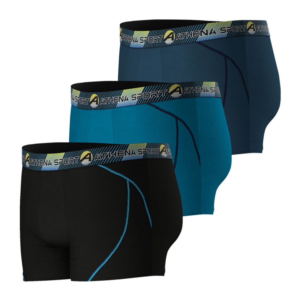 Athena - Lot de 3 Boxers Homme Training Dry