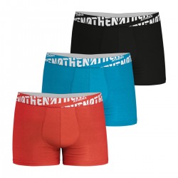 ATHENA - Lot de 3 boxers Homme easy sport Coton Noir Rouge Bleu