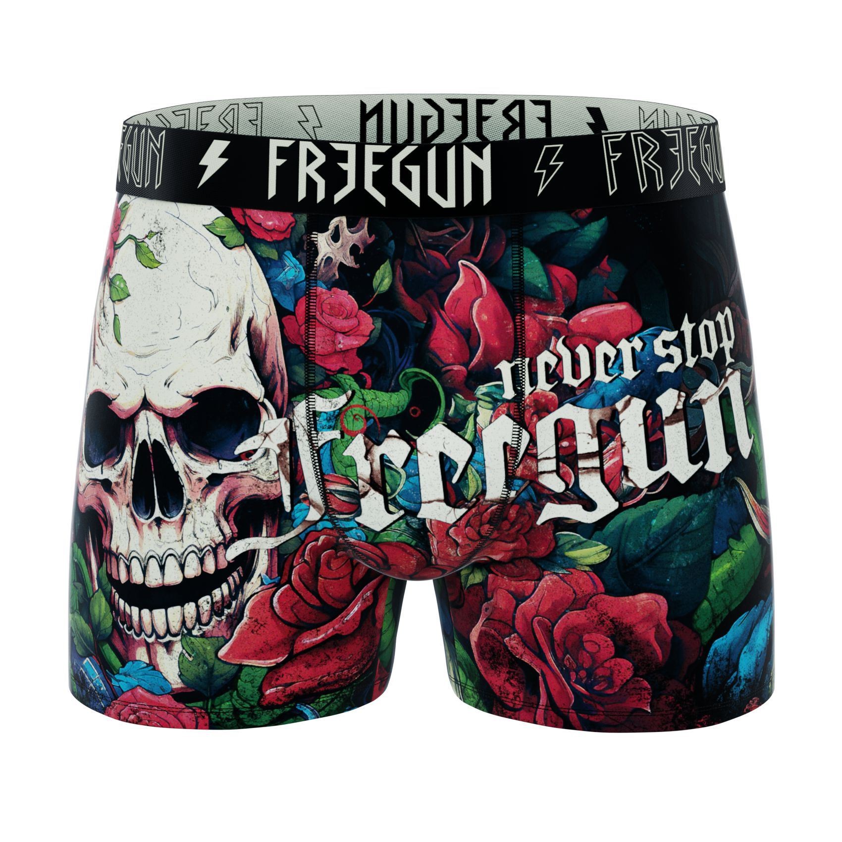 FREEGUN Boxer Microfibre Tête de mort Crâne