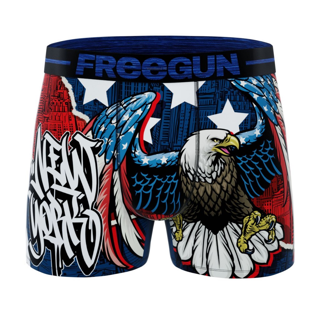FREEGUN Boxer  à l'unité Microfibre Garçon Aigle USA