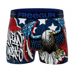 FREEGUN Boxer  à l'unité Microfibre Garçon Aigle USA