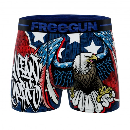 FREEGUN Boxer  à l'unité Microfibre Garçon Aigle USA