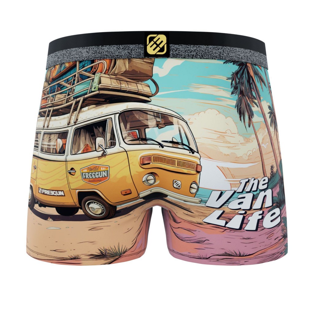 FREEGUN Boxer Homme Caleçon Summer Van