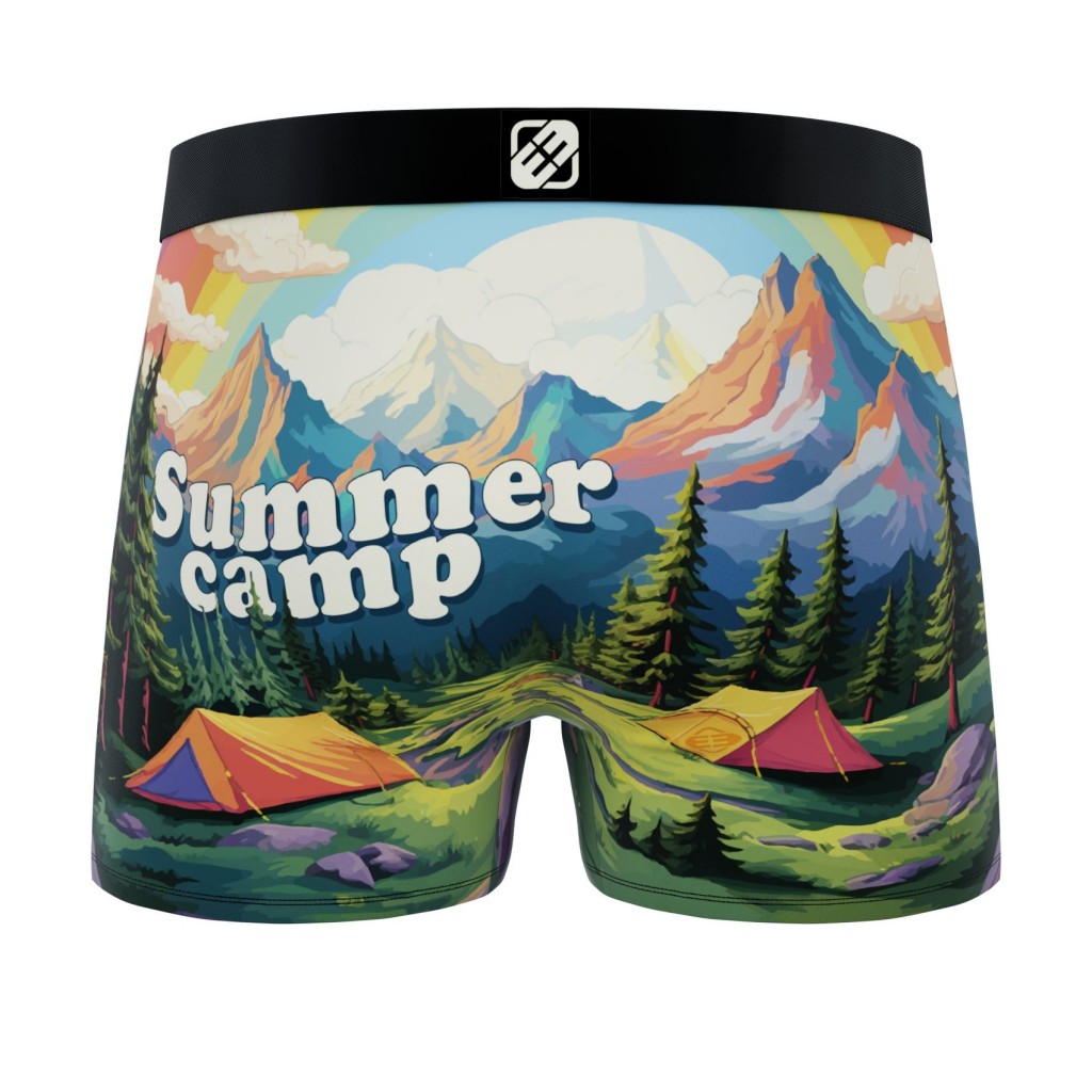 Boxer Homme Caleçon Summer été camping montagne