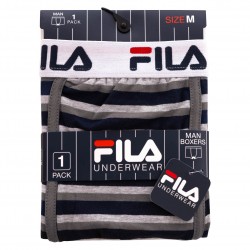 Boxer homme coton motif rayures- FILA