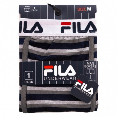 Boxer homme coton motif rayures- FILA