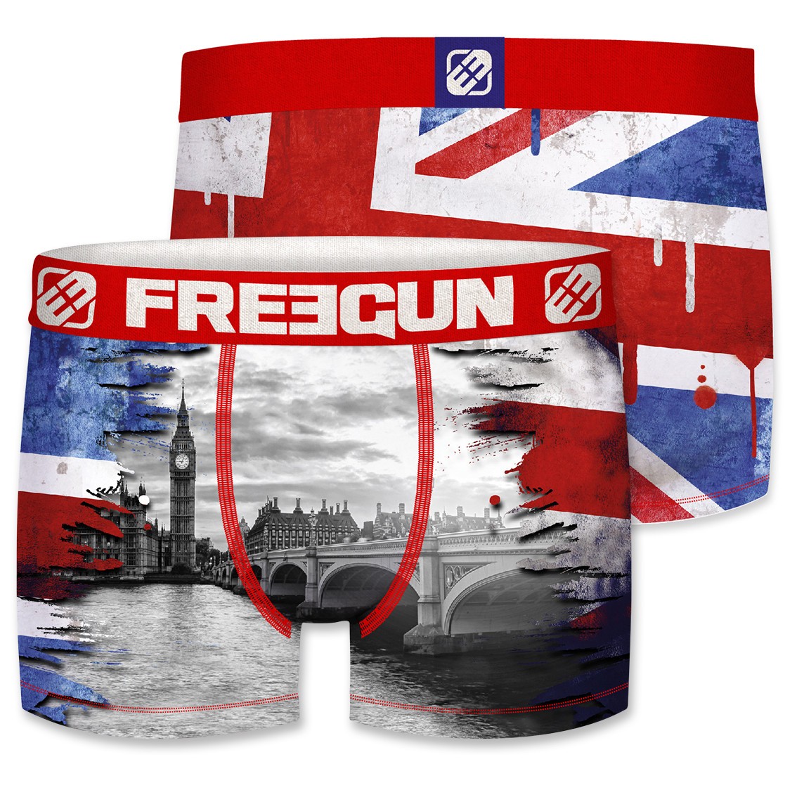 FREEGUN Boxer Microfibre Homme Londres FREEGUN Boxer Microfibre Homme Londres
