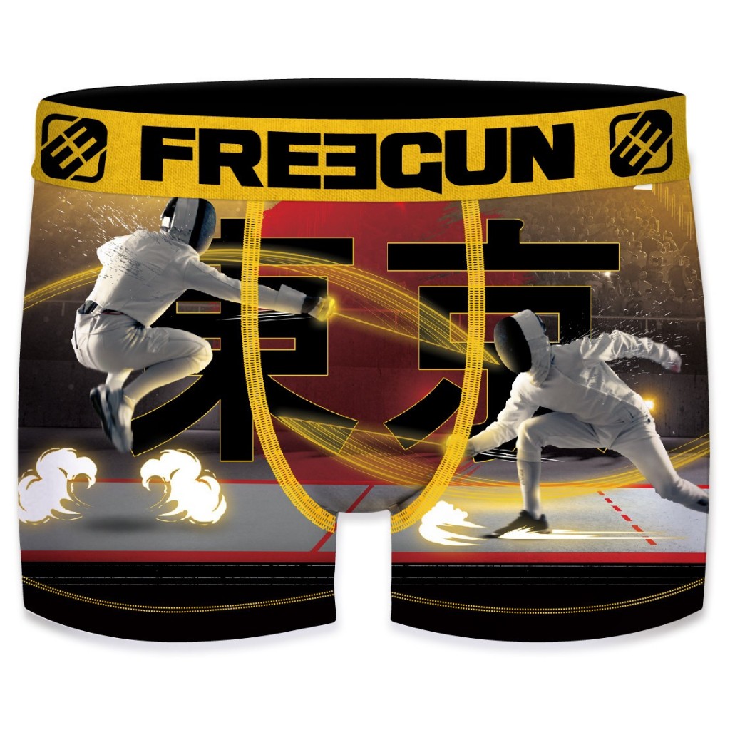 Boxer freegun Motif Escrime