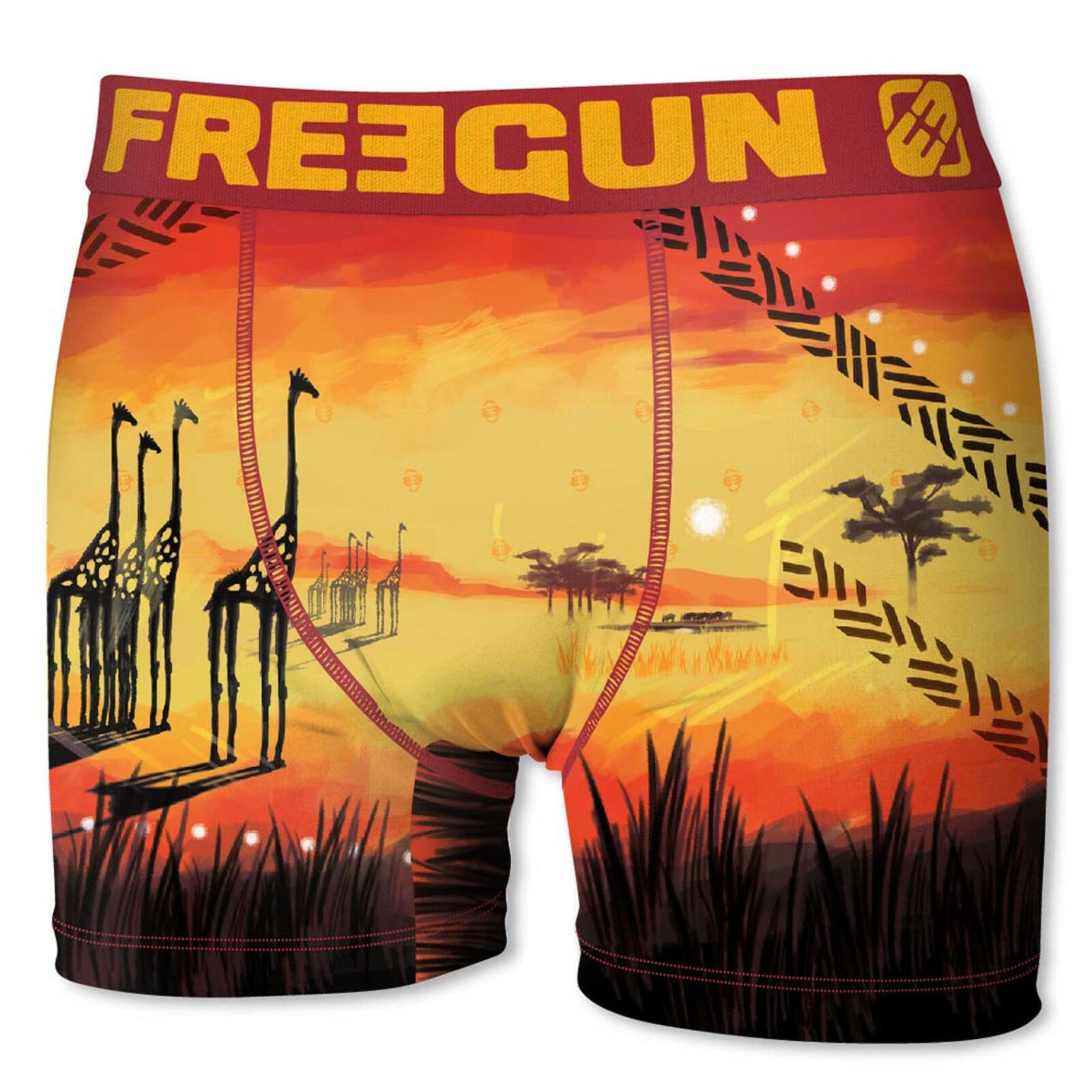 Boxer Garçon Freegun Girafe