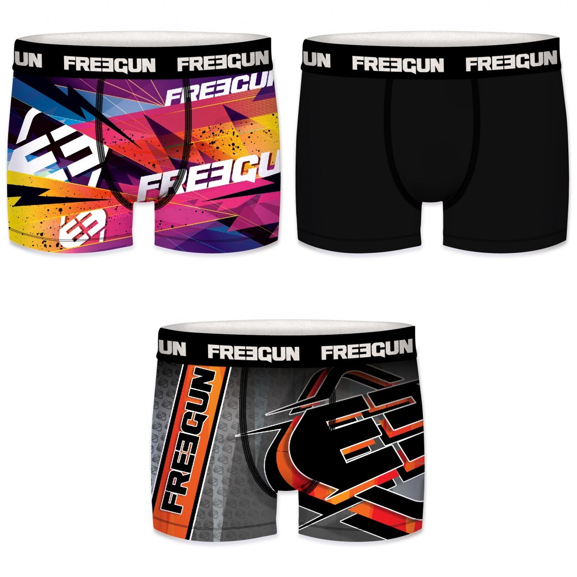 Lot de 3 Boxers Freegun...