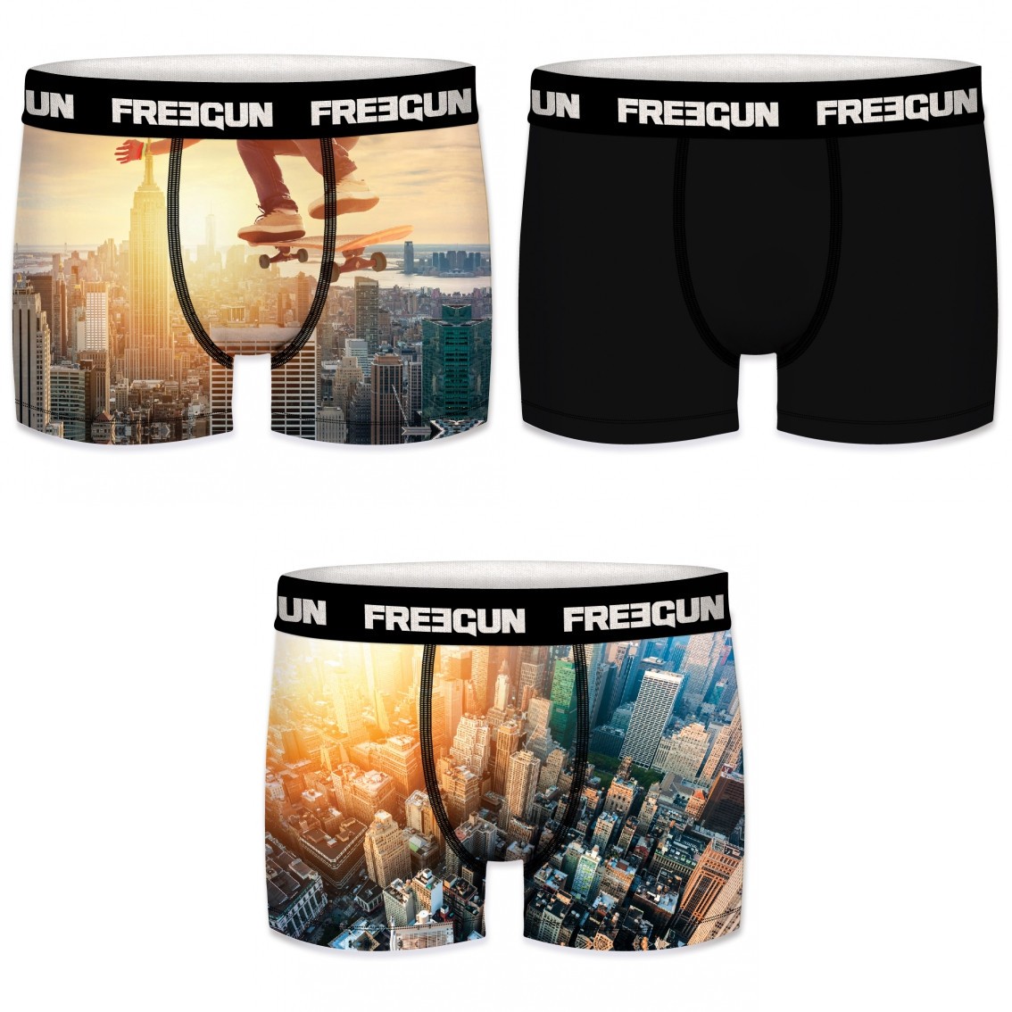 Lot de 3 Boxers Freegun...