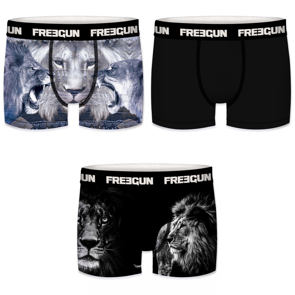 Lot de 3 Boxers Freegun...