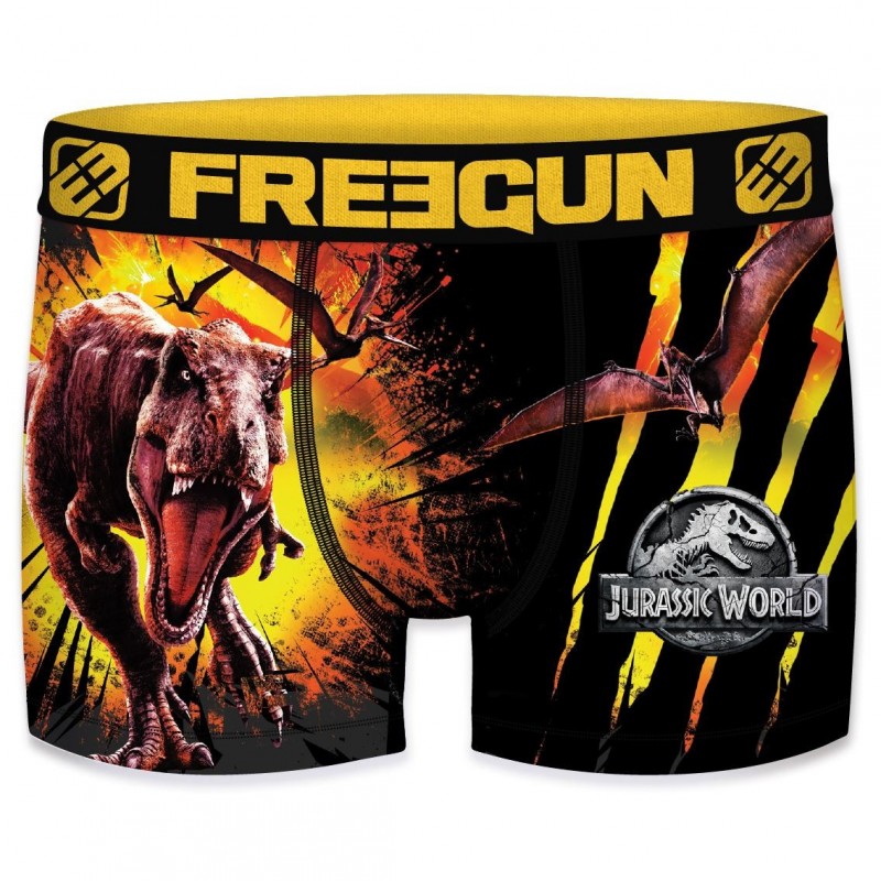 Pack De 4 Boxers Jurassic World Pour Garçon - Ultra Doux, Respirant - FREE GUN