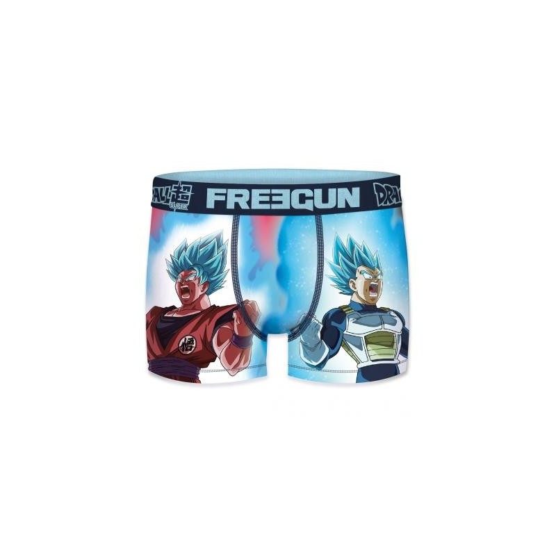 FREEGUN Boxer Uomo Dragon Ball Z (3 Pezzi), Goku, Trunks E Buu, Poliestere Ed Elastan, Multicolore, Taglia XXL