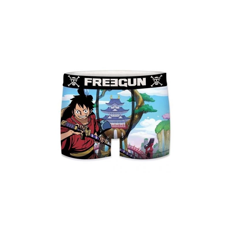 Lot de 4 boxers enfant One Piece Freegun - Orange - Kiabi - 32.90