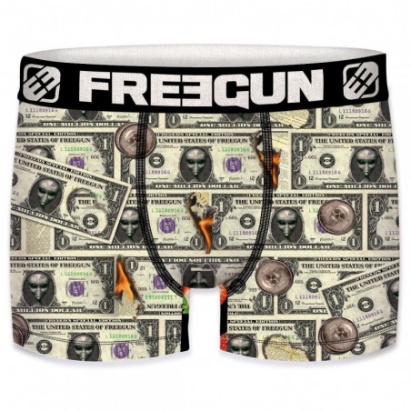 Boxer Homme FREEGUN Licence Chupa Chups - Microfibre, Motif Sucette Candy, Taille L, Couleur Arc-en-ciel
