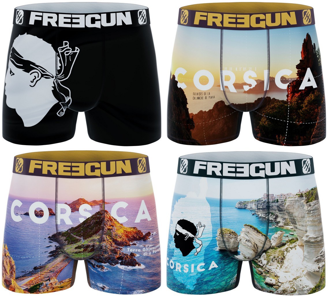 FREEGUN Lot 4  Boxer Homme...