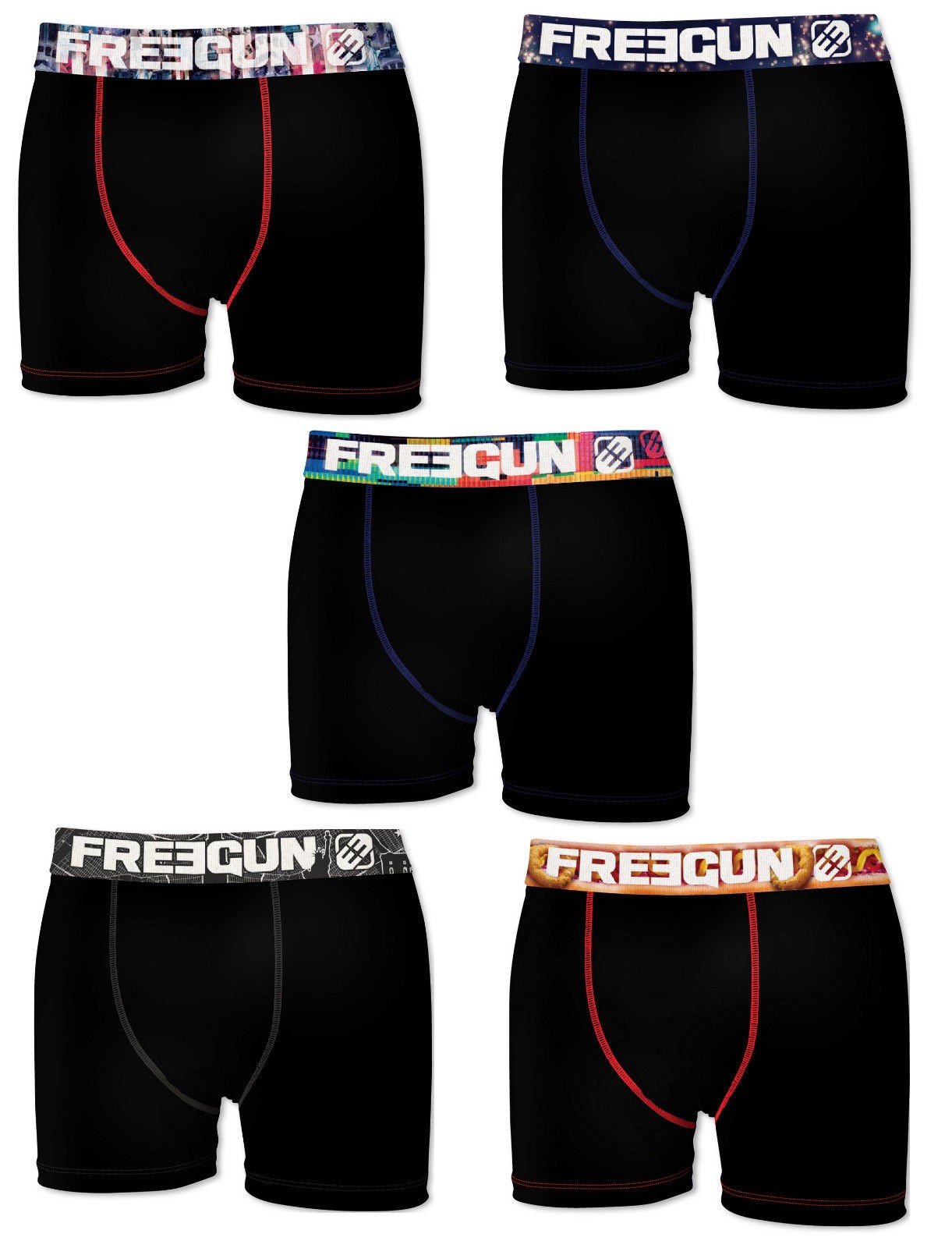 Freegun, Lot 5 Boxers Garçon