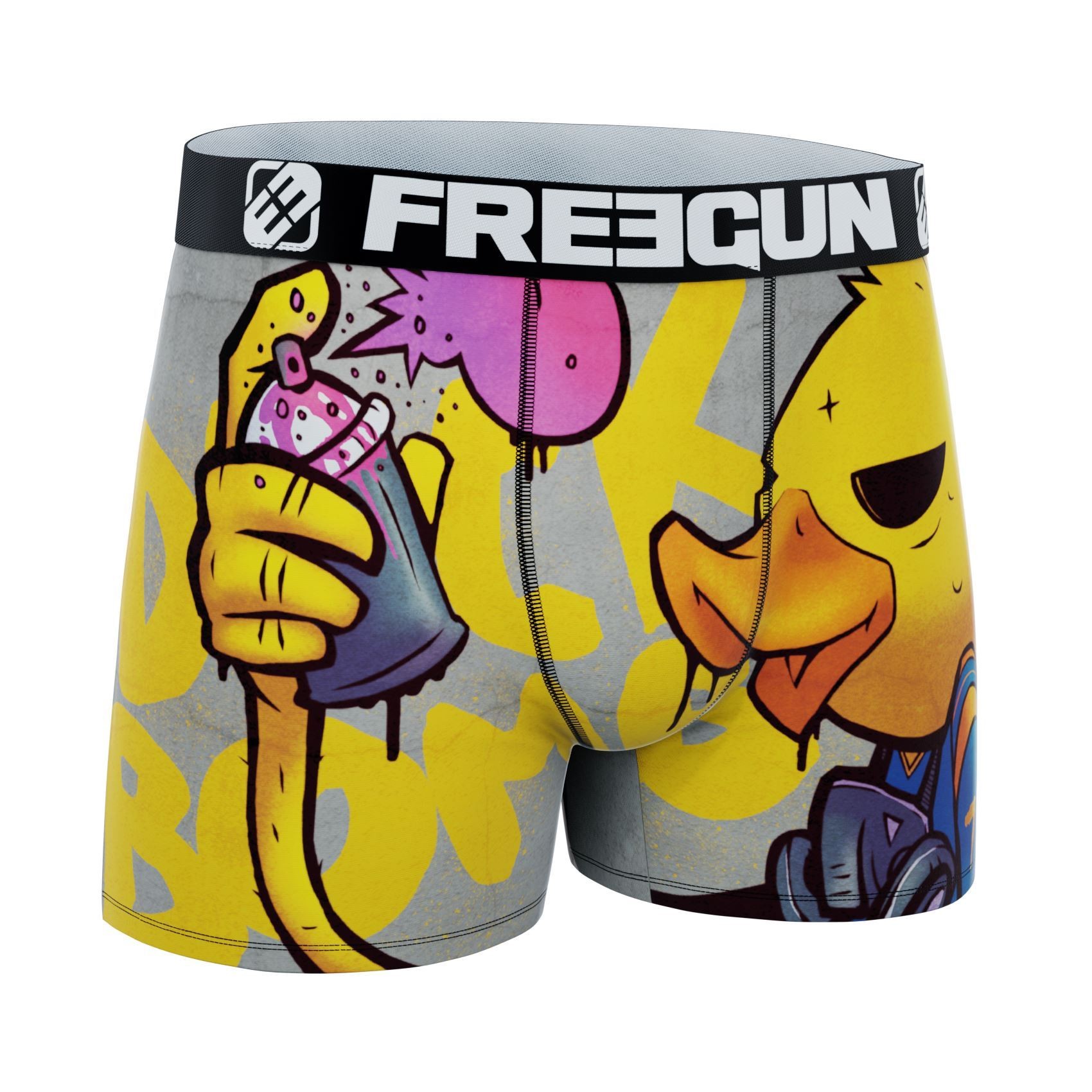FREEGUN Boxer Microfibre Homme Street Art Duck FREEGUN Boxer Microfibre Homme Street Art Duck