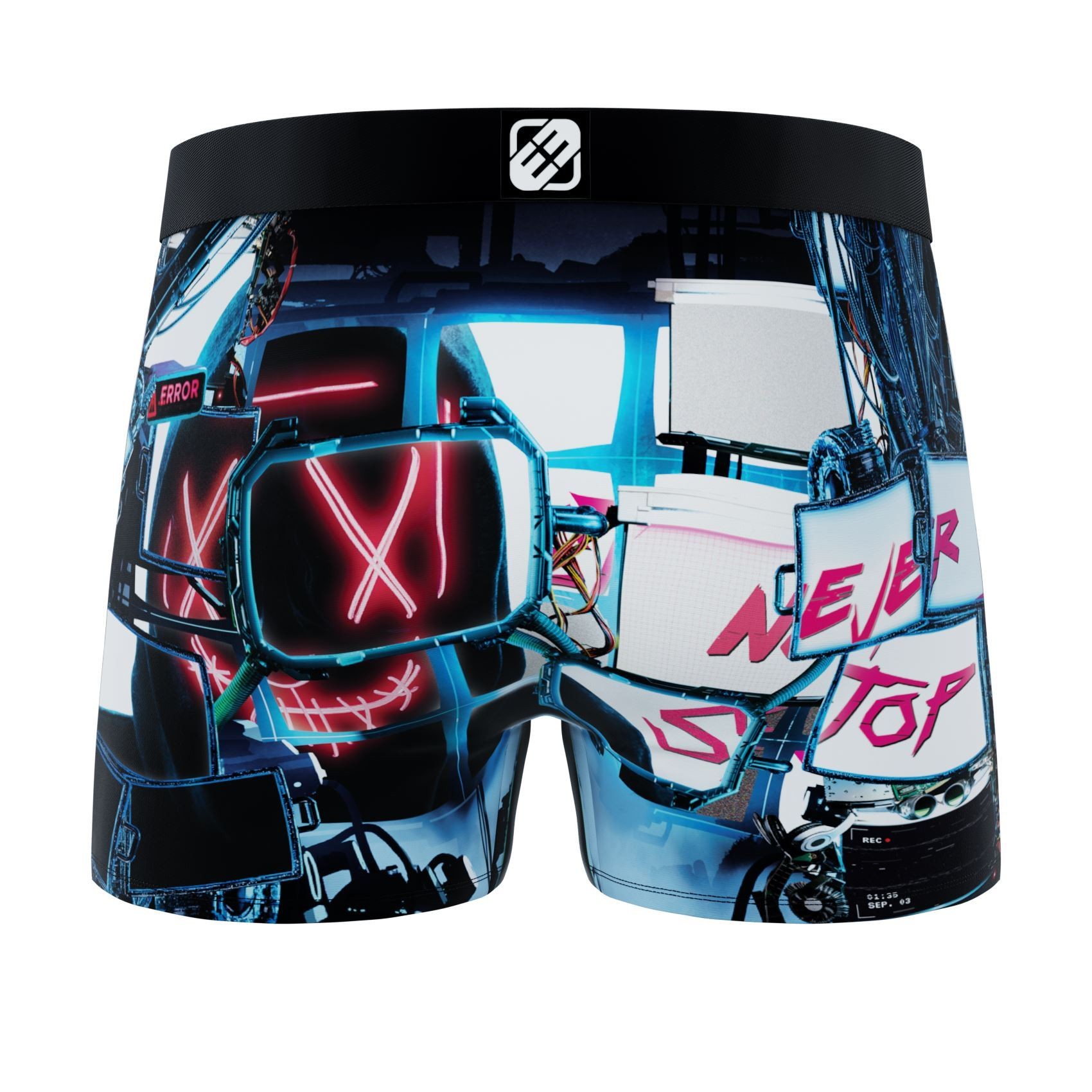 FREEGUN Boxer Homme en Microfibre Cyber Punk Futur FREEGUN Boxer Homme en Microfibre Cyber Punk Futur